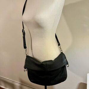 Nine West Black Leather Crossbody Bag / Shoulder Bag